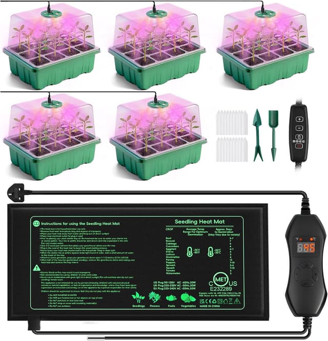 Imagen de YAUNGEL Seed Trays with Grow Light en OfertitasTOP