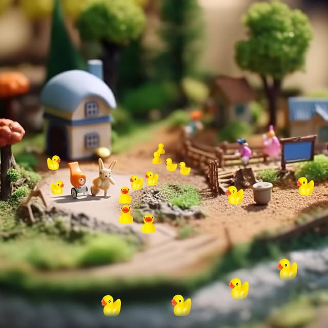 Thumbnail 5 de Cozary 100 Mini Anatre in Resina 1,6 cm 🐥