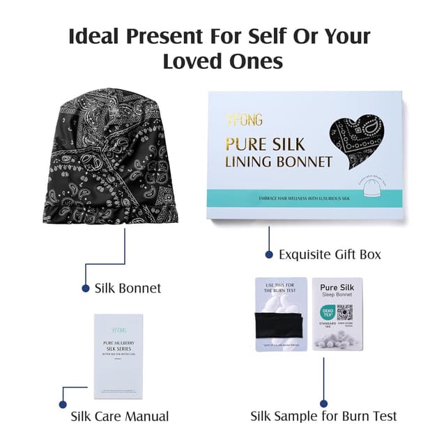 Thumbnail 6 de YFONG Mulberry Silk Bonnet 22 Momme