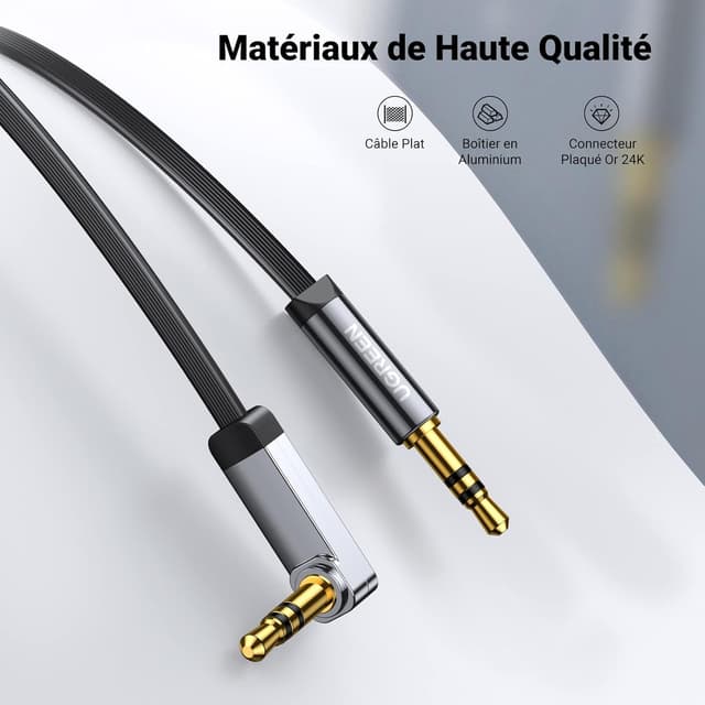 Detalle de UGREEN Câble Jack 3,5 mm 2 m