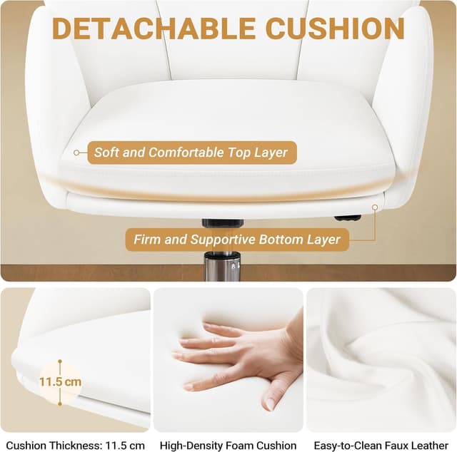 Detalle de Yaheetech sedia ufficio 136 kg rotazione 360