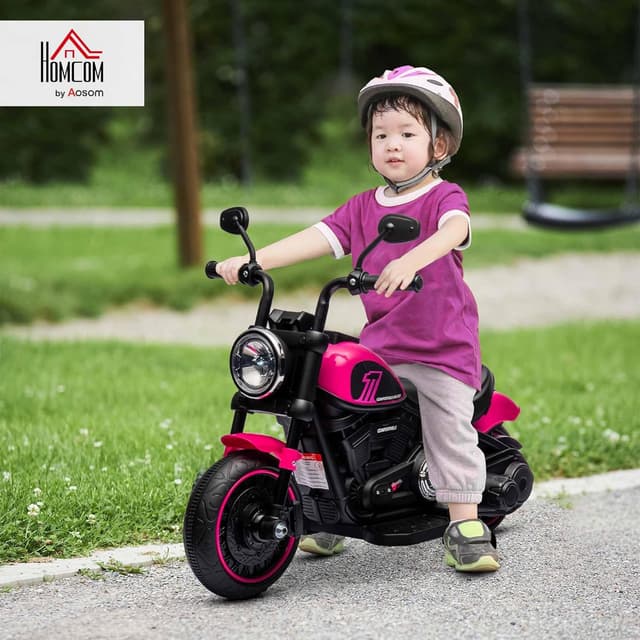 Thumbnail 1 de HOMCOM Moto électrique 6V Enfants Rose 3 km/h