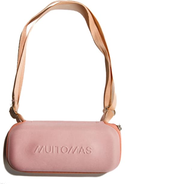 Detalle 2 de Muitomas Ombrellino pieghevole con custodia Peach Fuzzy: piccolo, antivento e per la pioggia