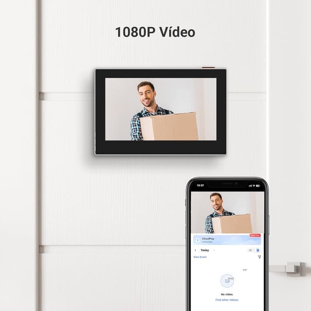 Detalle 1 de EZVIZ CP2: Mirilla Digital Inalámbrica 1080P con Pantalla 📹