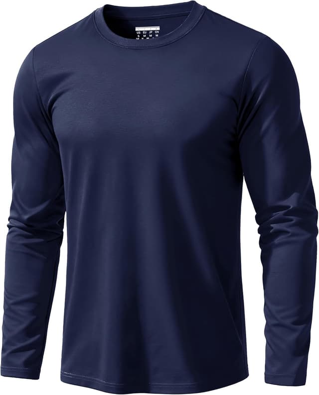 Thumbnail 6 de EKLENTSON Herren-Langarmshirt aus Baumwolle mit Rundhalsausschnitt – Basic Casual für Alltag & Lagenlook