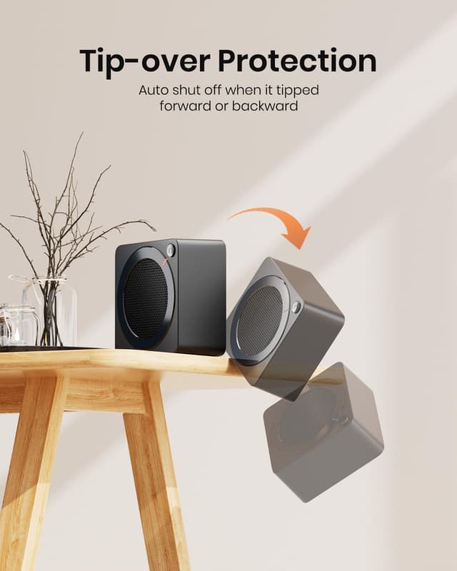 Thumbnail 3 de Gaiatop Mini Heizlüfter 500 W für Raumkomfort