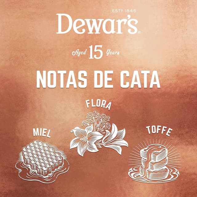 Thumbnail 1 de Dewar's 15 Años Whisky Escocés 🍷 Madurado en Jerez y Bourbon