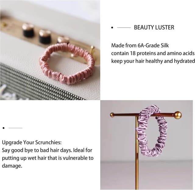 Detalle de Townssilk fascette capelli in seta 22 momme