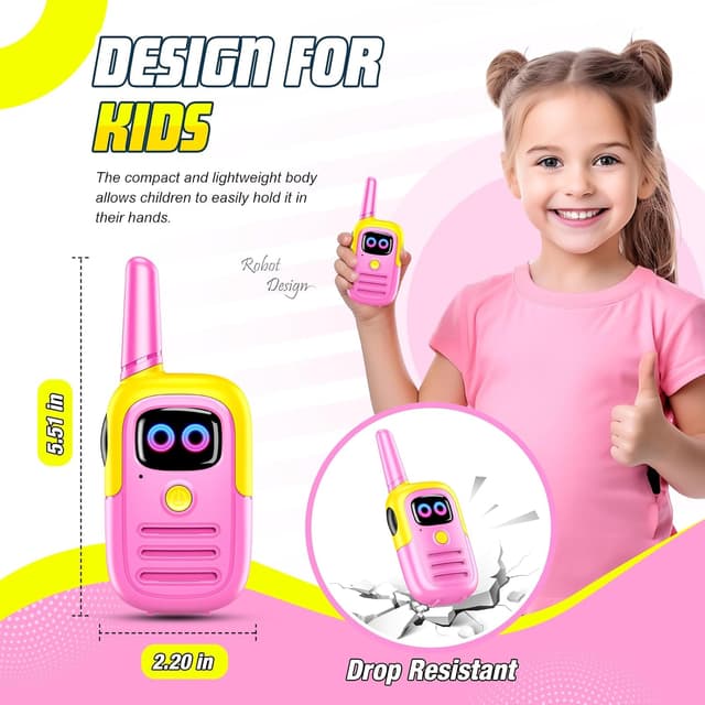 Detalle 2 de Gifitizi Walkie-Talkie per bambina 3–10 anni