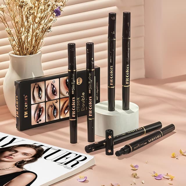 Thumbnail 4 de Sitovely Set da 6 matite per eyeliner liquido a doppia punta con stencil a forma di ali
