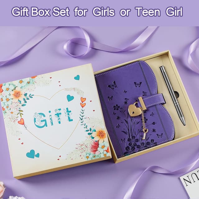 Detalle 1 de HwxBen Diario Segreto con Lucchetto Viola