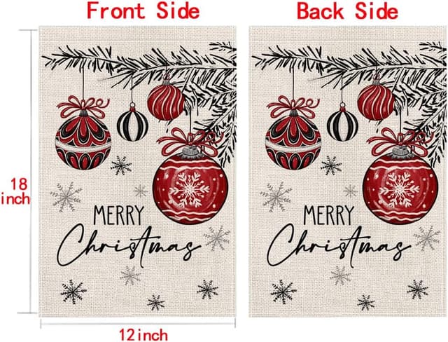 Thumbnail 1 de wyooxoo Christmas Garden Flag 12x18 in outdoor flag 🎏
