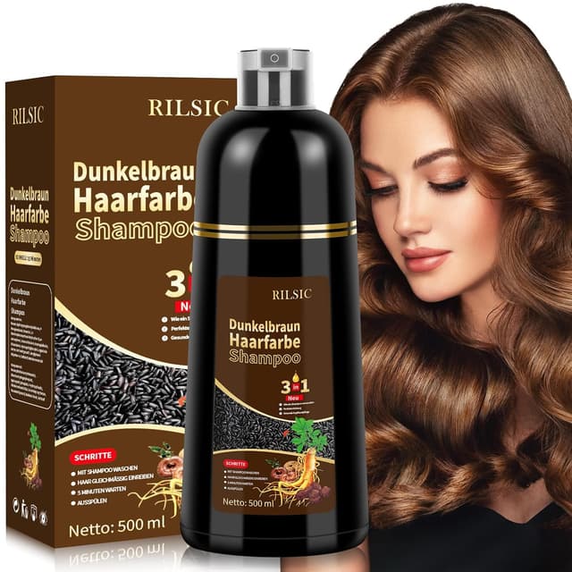 Imagen de 500ML Haarfarbe Dunkelbraun 3 in 1 en OfertitasTOP