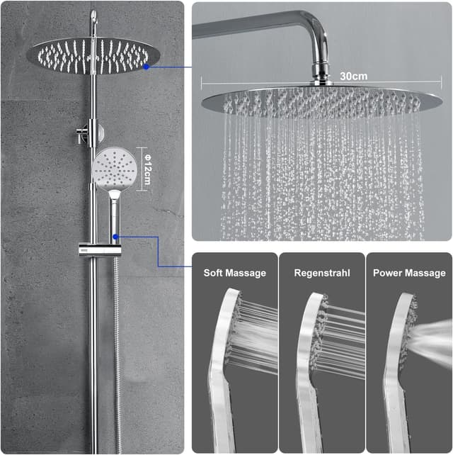 Thumbnail 2 de JOHO 304 Colonna Doccia D30cm senza Miscelatore