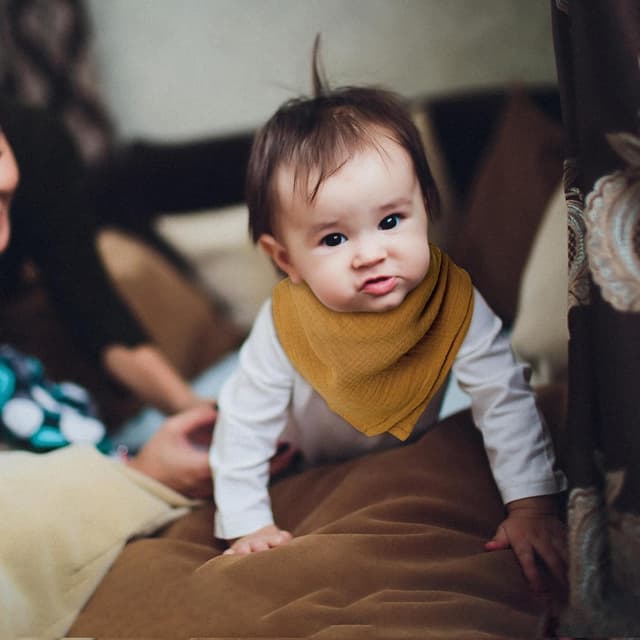 Detalle de Musselintücher für Baby-Musselinquadrate: 5er-Pack atmungsaktive Mullwindeln & Wickeldecken (60 x 60 cm)