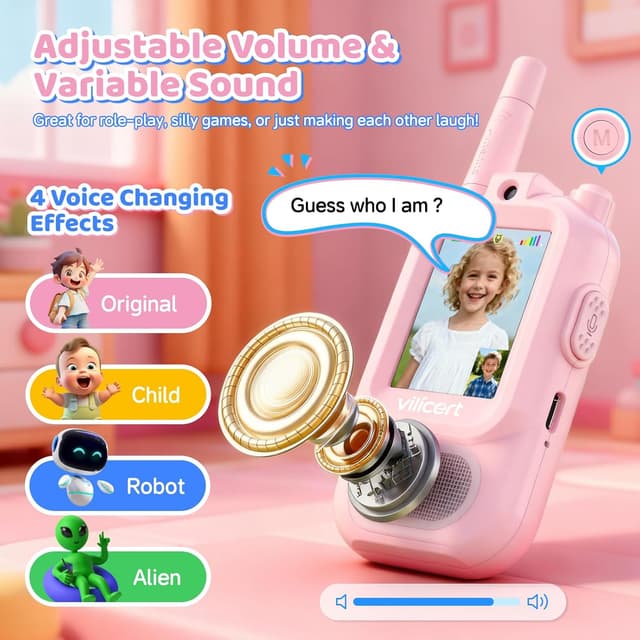 Thumbnail 4 de vilicert Video Walkie Talkie 2-Pack for Kids