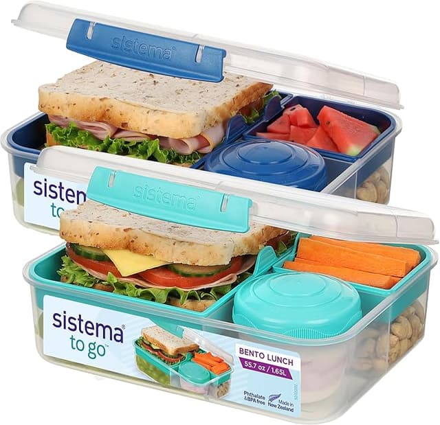 Imagen de Sistema Bento Cube To Go 1.65L — Pack de 2 🍱 en OfertitasTOP