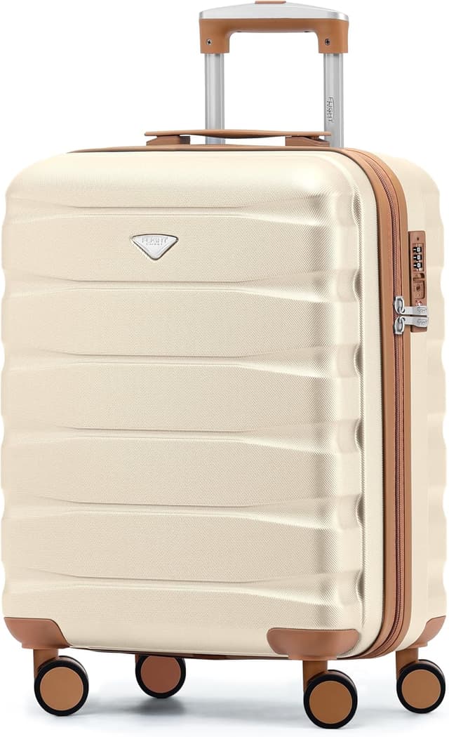 Detalle de Flight Knight Leichter 4-Rad-ABS-Hartschalenkoffer fürs Handgepäck (40 x 30 x 20 cm)