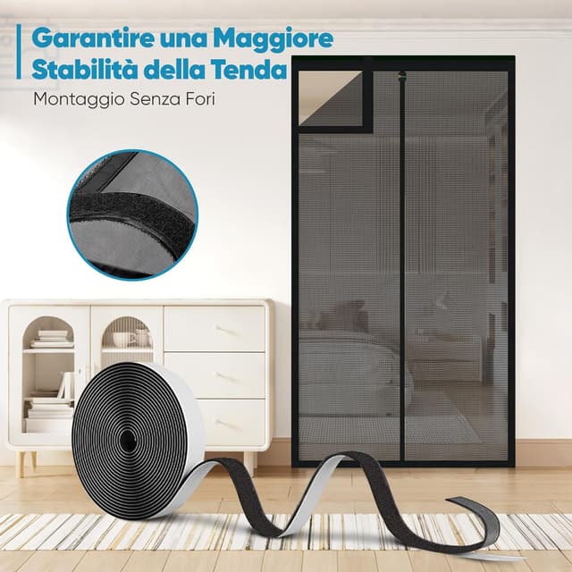 Thumbnail 4 de Sekey Ritagliabile Zanzariera Magnetica 200x240 cm