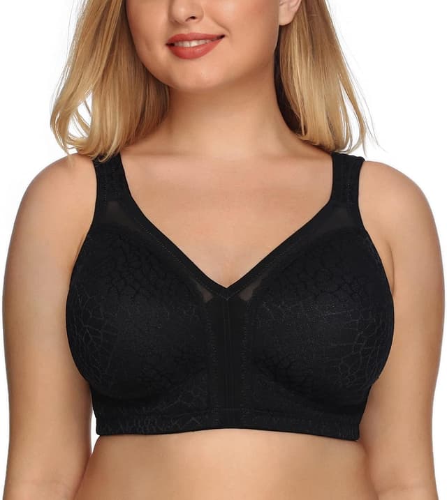 Detalle de DotVol Damen Komfort Vollschalen Minimizer-BH ohne Bügel in großen Größen