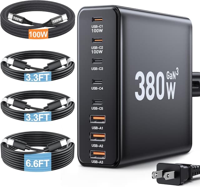 Detalle de Ediliow 380W USB C Charger Block