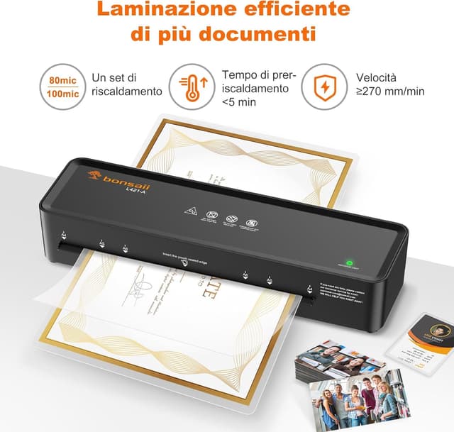 Detalle de Bonsaii L421-A plastificatrice A4 ABS