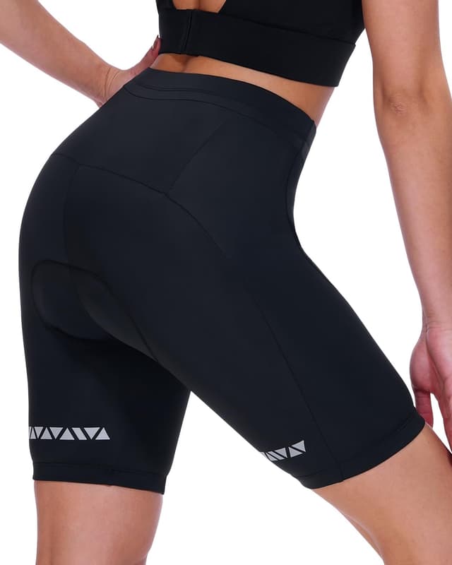 Detalle 2 de Sportneer Women’s Padded Cycling Shorts with 4D Seat Pad & Anti-Slip Silicone Bands