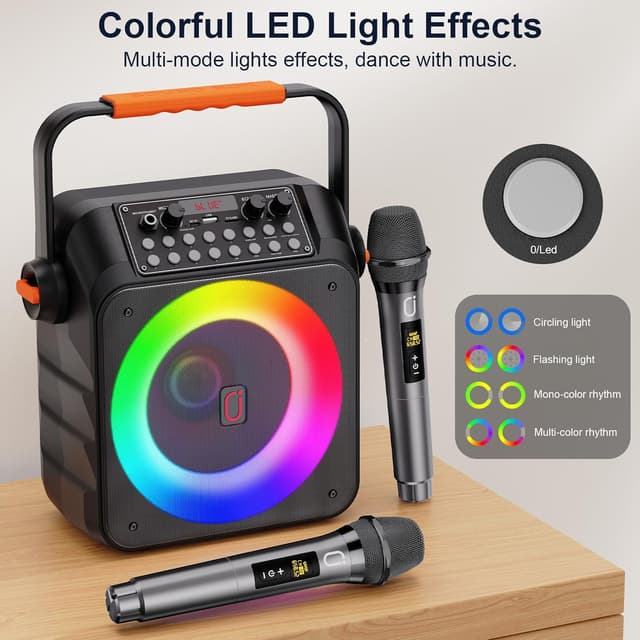 Detalle de HWWR Karaoke Machine 30W with 6.5-inch subwoofer