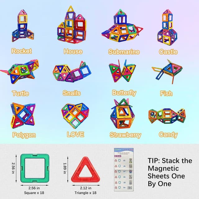 Detalle 1 de TrisbiFela Costruzioni magnetiche 38 pezzi 🧩