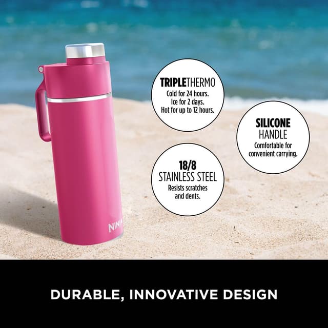 Detalle de Ninja Thirsti DW2401EUUKBP 700 ml insulated bottle 🚰