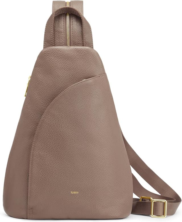 Detalle de Kattee Borsa a tracolla in pelle 22x12x34 cm