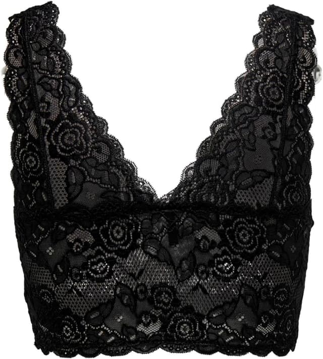 Detalle 2 de Reggiseno Only Onlchloe Lace Bra con pizzo, coppe imbottite (confezione da 1)