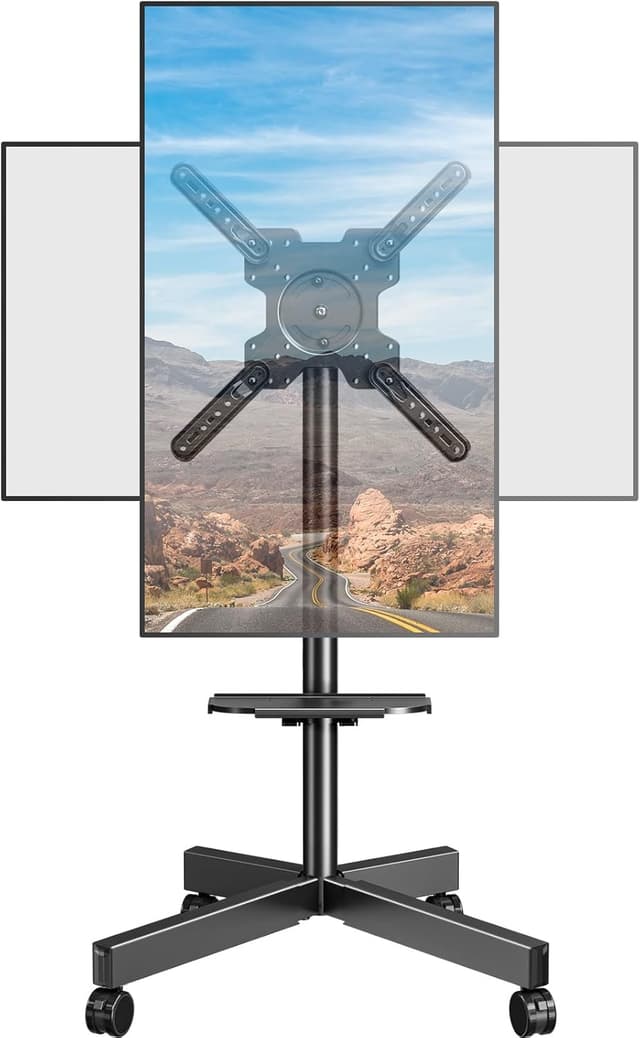 Detalle de ELIVED EV2114B-DE : support TV à roulettes universel 23 à 60 pouces jusqu’à 35 kg