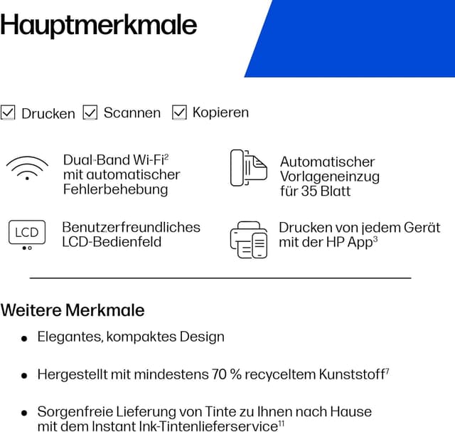 Thumbnail 1 de HP DeskJet 4320 Multifunktionsdrucker 3 Monate 🖨
