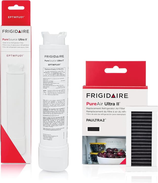 Detalle de Frigidaire PureSource Ultra (EPTWFU01) & PureAir Ultra II (PAULTRA2) Water & Air Filter Combo Kit (2-Pack)
