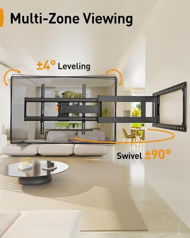 Detalle 1 de Perlegear PGXLF02 Full Motion TV Mount 150 lbs