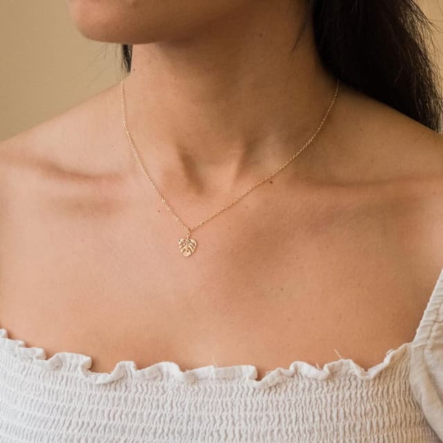 Detalle 2 de HANLI Halskette Gold 14K vergoldet 42 cm