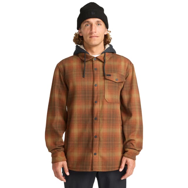 Detalle de Billabong Furnace Bonded Flannel camisa polar con capucha