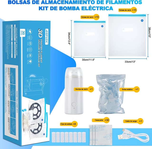 Thumbnail 2 de AGPTEK Bolsas para filamento 3D 30 unid