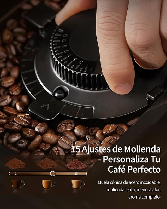 Detalle de ZACHVO Cafetera superautomática 1,5 L