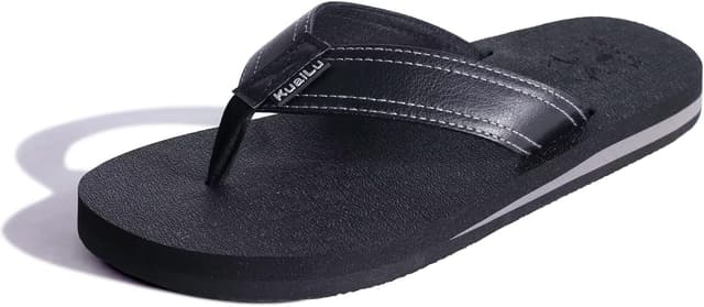 Thumbnail 6 de KuaiLu men’s leather arch support flip flops