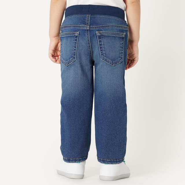Detalle 2 de Amazon Essentials Jeans morbidi senza cerniera elasticizzati unisex per bambini e ragazzi
