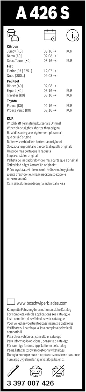 Thumbnail 2 de Bosch Aerotwin A426S tergicristalli 650mm