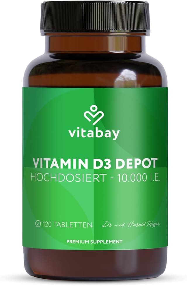 Detalle de Vitabay Vitamin D3 10000 I.E. 120 Vegane Tabletten