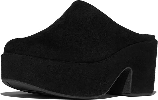 Detalle 1 de Fitflop Women’s Platfforms Full-Suede Heeled Mules