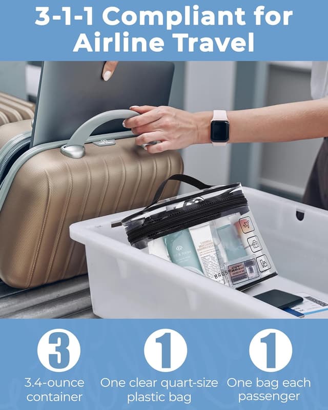 Thumbnail 5 de BAGSMART Toiletry Bag 2-Pack Quart Size