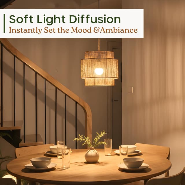 Thumbnail 1 de Chi An Home 11.8" Boho Jute Pendant Light