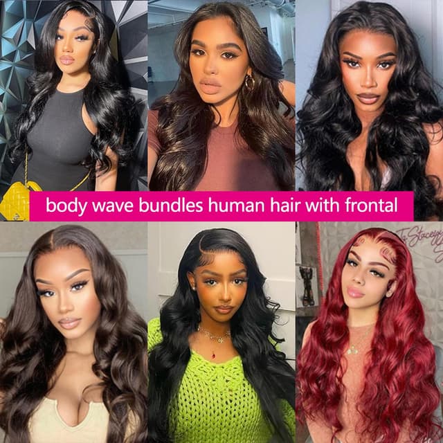 Detalle de Human Hair Bundles with Frontal 13x4