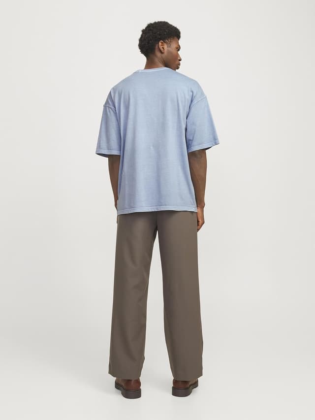 Detalle de JACK & JONES Herren T-Shirt Einfarbig