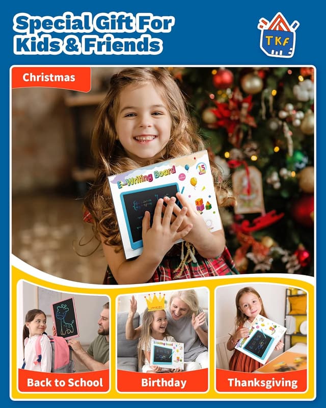 Detalle 2 de TEKFUN 15-inch LCD writing tablet for kids